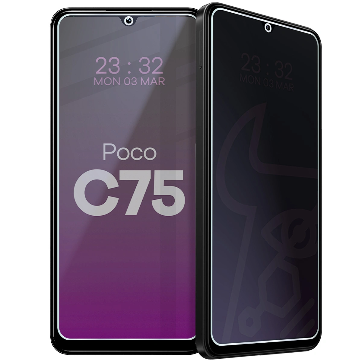 Szkło hybrydowe prywatyzujące Bizon Hybrid Shadow do POCO C75